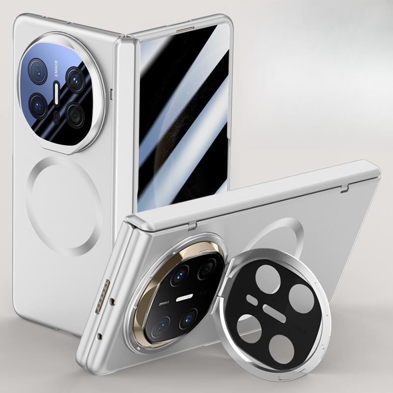 This Matte Folding Magnetic Lens Holder Hinge Anti-drop Simple Case Is Suitable for Huawei MateX6 Phone Case and Film