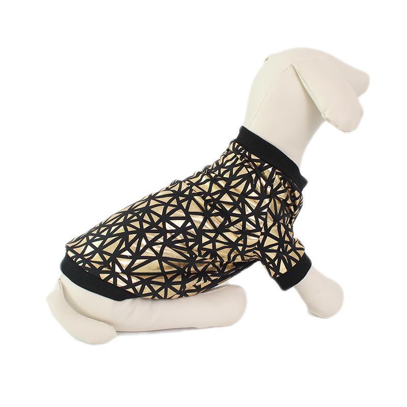 Dog T-Shirt Dog Clothes Bronzing Pets Pet Clothes