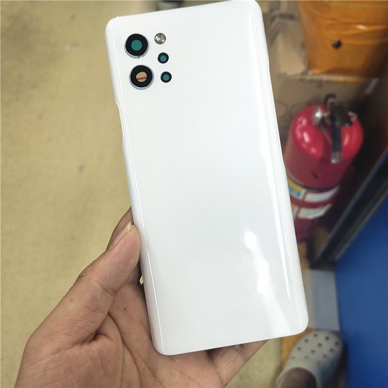 Battery Back Cover Rear Door Housing For LG Q92 5G Battery Cover Camera Frame Lens Replacement Parts