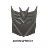 Auto Robot Metal Autobot Emblem for Car Glow-in-The-Dark Effect Auto Car Accessories Vehicle Decorative Silver