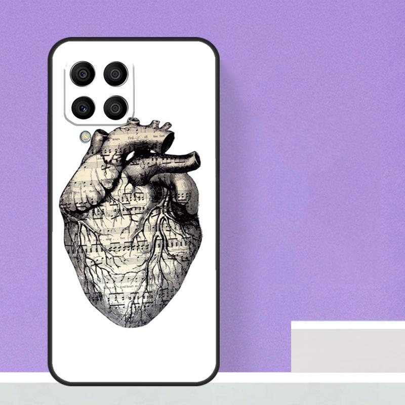 Anatomical Heart Anatomy For Samsung Galaxy M21 M51 M12 M32 M52 M13 M23 M33 M53 M34 M54 M30s M31s M15 M55 M20 Case