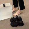 Slippers New Style Shoes Thick-soled Shoes Thick Heels One-strap Height-increasing Sandals
