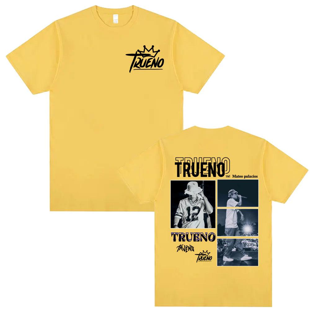 Trueno Mateo Palacios Album 2026 Tour T Shirts Mens Clothing Summer Streetwear Tshirts Unisex Hip Hop Fashion Casual T Shirt