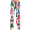 Women's Christmas Print Loose Fit Casual Pants for Holiday