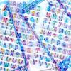 1 Sheet PVC And Epoxy Resin Letter Sticker Colorful 3D Raised Letter Detail For Kids Projects Craft User Friendly