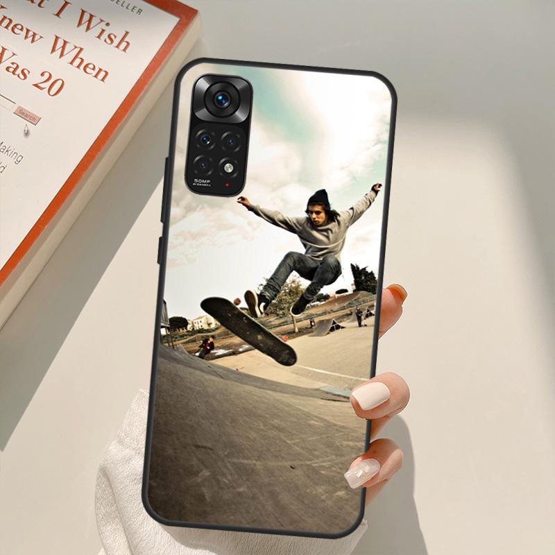 Cool Skate Case For Xiaomi Redmi Note 11 10 Pro 8 9 9S 10S 11S 9A 9C 10A 10C K40 K50 Gaming Cover