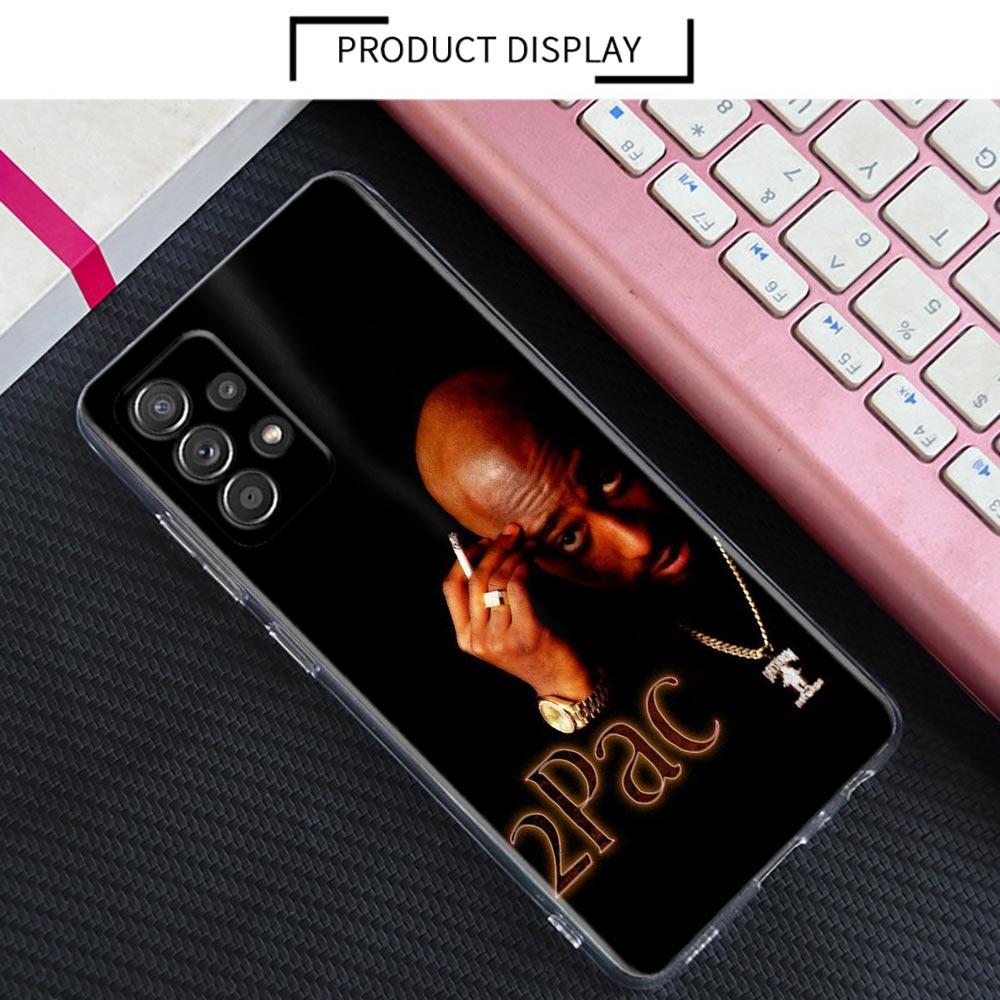 

2PAC Tupac Shakur Gangsta Rapper Clear Case For Samsung Galaxy A55 A35 A06 A52 5G A53 A72 A53 A51 A33 A32 41 A22 A23 Phone Cover Samsung A13