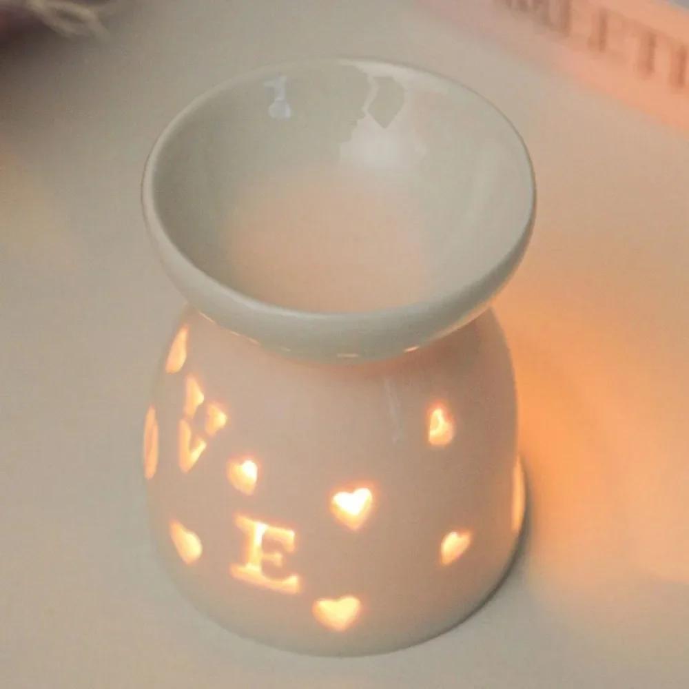 Creative Ceramic Candle Holders Hollow Essential Oil Burners Incense Lamps Candle Lamps Handicrafts