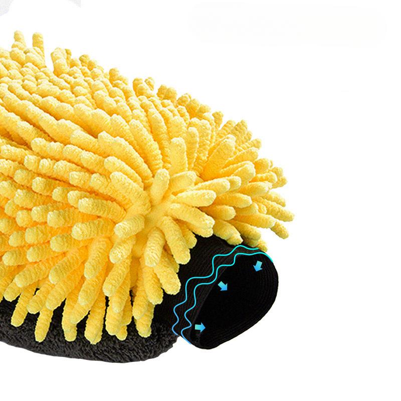 Carwash Carcare Chenille Gloves for Windshield Cleaning Vehicle Care Waxing  Large Microfiber Car Wash Mitt Waterproof
