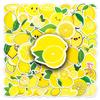 50 Lemon Doodle Personality Cartoon Fruit Children's Gauze Decorative Skateboard Suitcase Stickers Waterproof