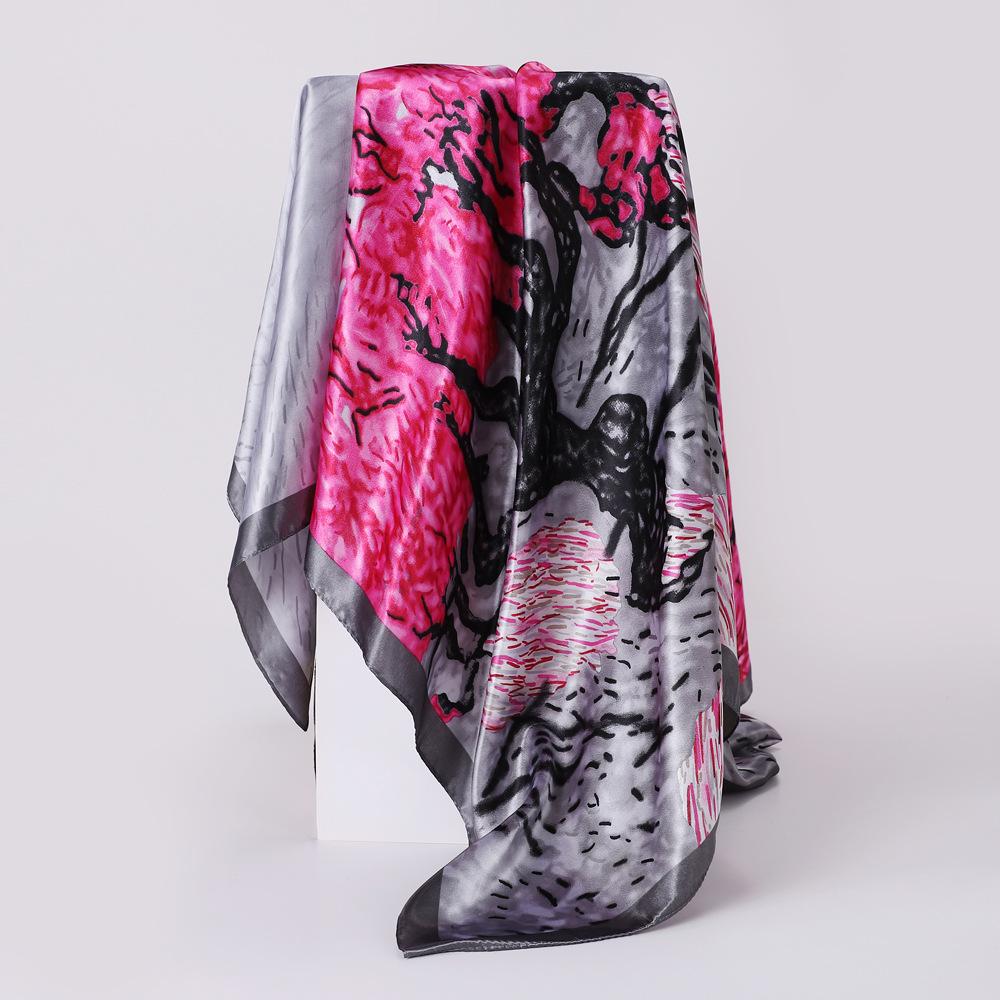 Sciarpe di seta lussuose di alta qualità Fascia per capelli Sciarpe Sciarpa al collo per donna Sciarpa di seta a catena Scialle decorativo per donna