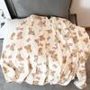 Damen-Pyjama-Set für Frühling/Herbst: Blasenbaumwolle mit Cartoon-Print, Süßes Langarmshirt & Hose für Zuhause