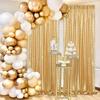 Gold Sequin Photo Backdrop Curtain Panels Stage For Shimmer Birthday Wedding Photograph Baby Shower Decoration Backdrop Fabric