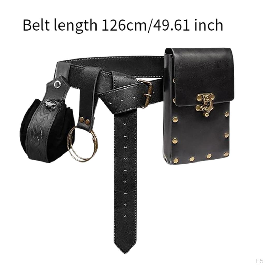 Belt Bag for Men, Casual Phone Holder with Medieval Design