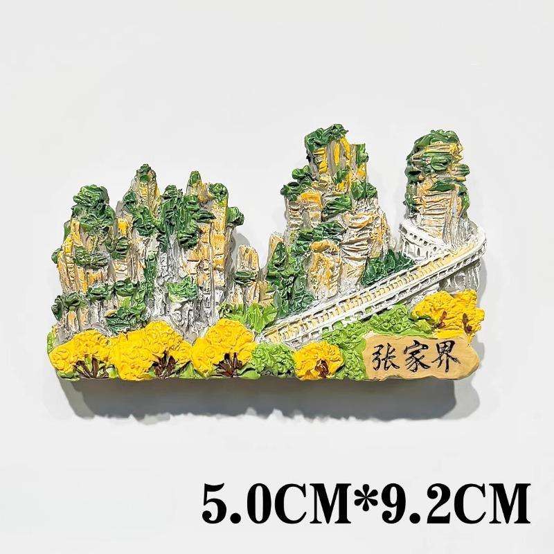 China Souvenirs Guangzhou Tower Fridge Magnets Fujian Guangxi Beihai Xiamen Wuzhen Dali Luoyang Zhangjiajie Fridge Magnets Gifts