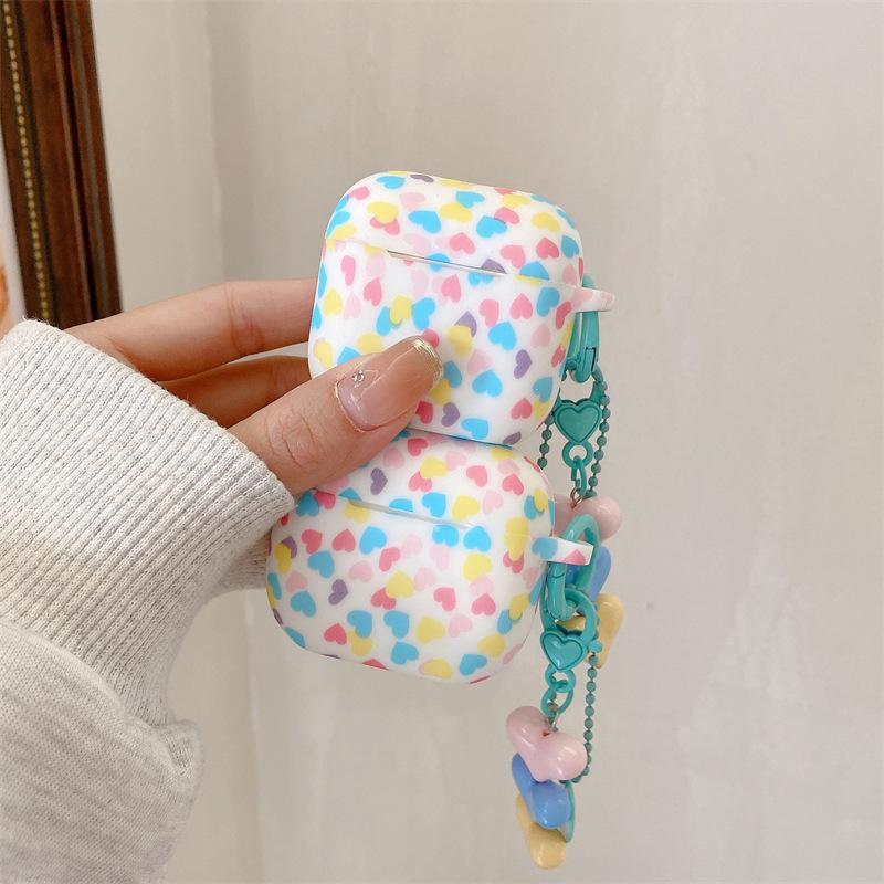 ins color love for AirPods 1 generation protective case second generation 1 generation pro1 apple bluetooth headset silicone case