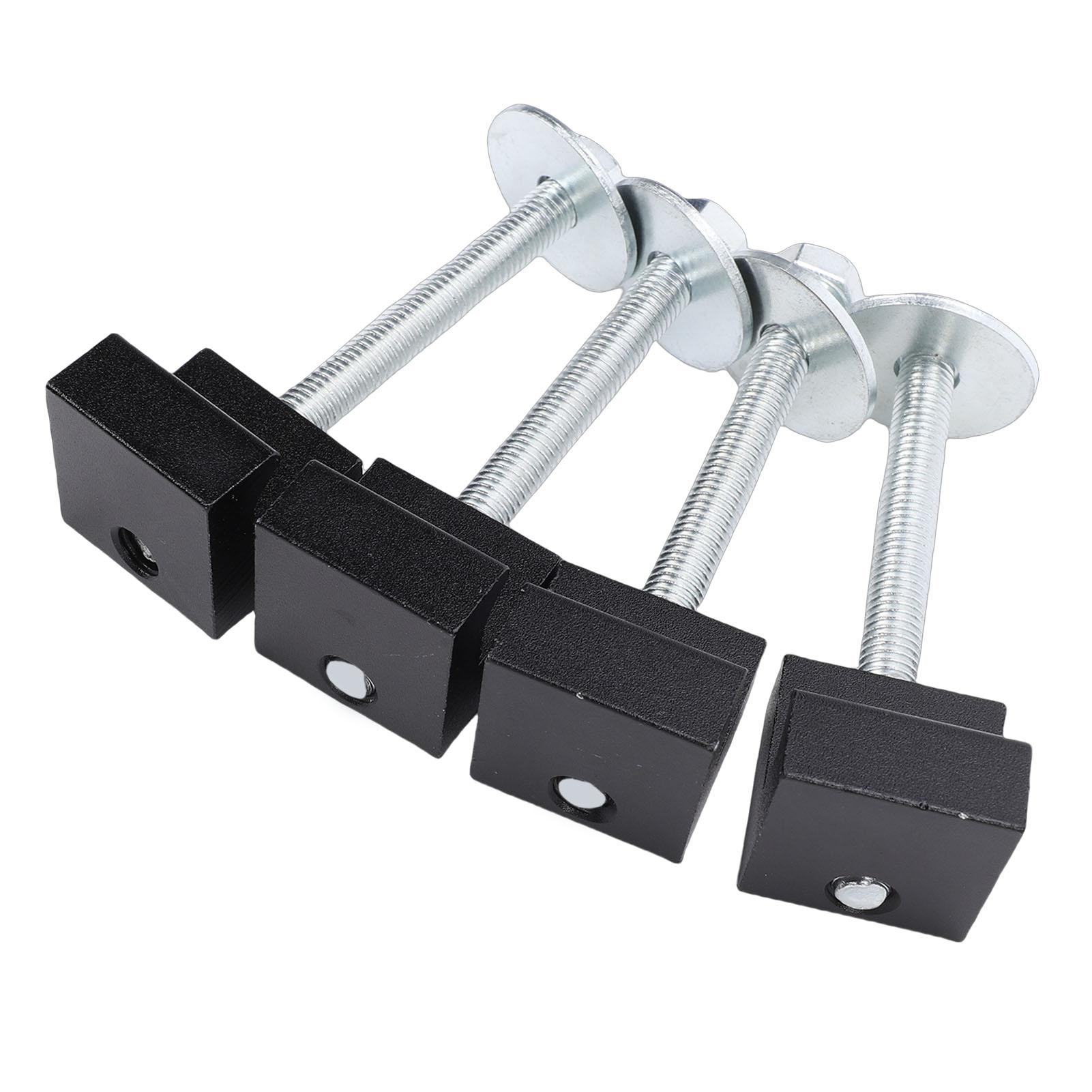 

4PCS Truck Tool Box Mounting Kit Aluminum Alloy Tie Down J Hooks with Screws and Washers