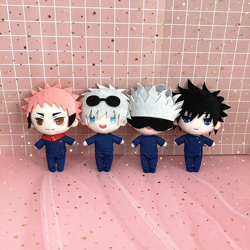 Jujutsu Kaisen Plush Toy Yuji Itadori Gojo Satoru Fushiguro Megumi Cosplay Cute Soft Stuffed Doll Gift