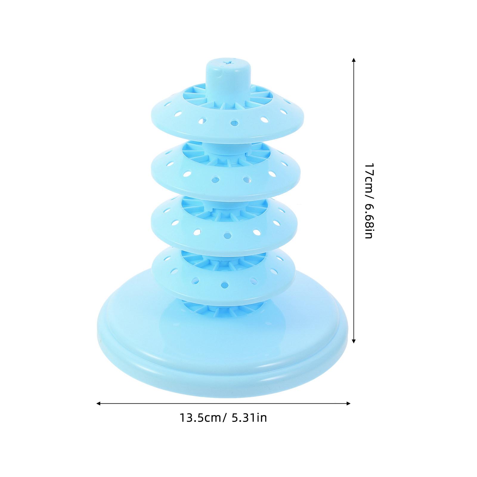 Multi-Hole Lollipop Display Stand Tiered Lollipop Holder PP Plastic Cake Pops Organizer Store Display Rack Desktop Candy Holder синий