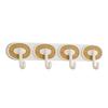 Adhesive Hook, Load-Bearing Wall Hanger, with High-Adhesive Backing Retro Style Hook, for Bathroom Kitchen Entrance Hall