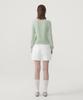 COVERNAT WOMAN Layered Round Neck Knit Light Green