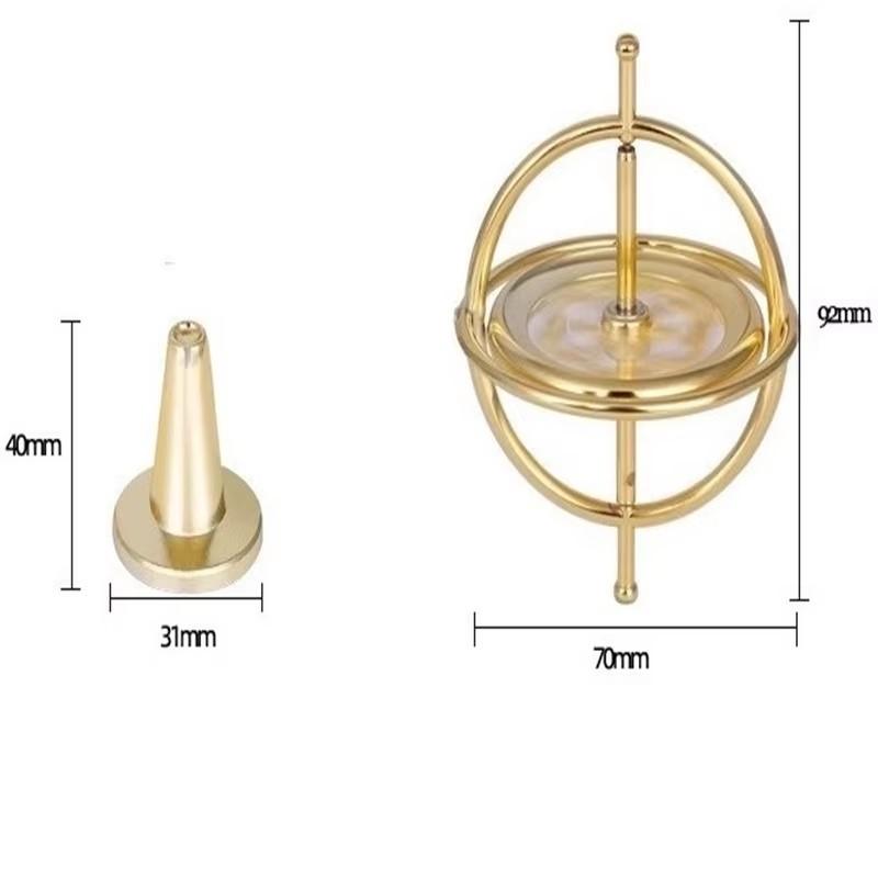 Giroscop Dinamic Angulare pentru Vârf de Deget Jucării pentru Ameliorarea Stresului Giroscop Metalic Creativ Anti Gravitație Experiment Fizic