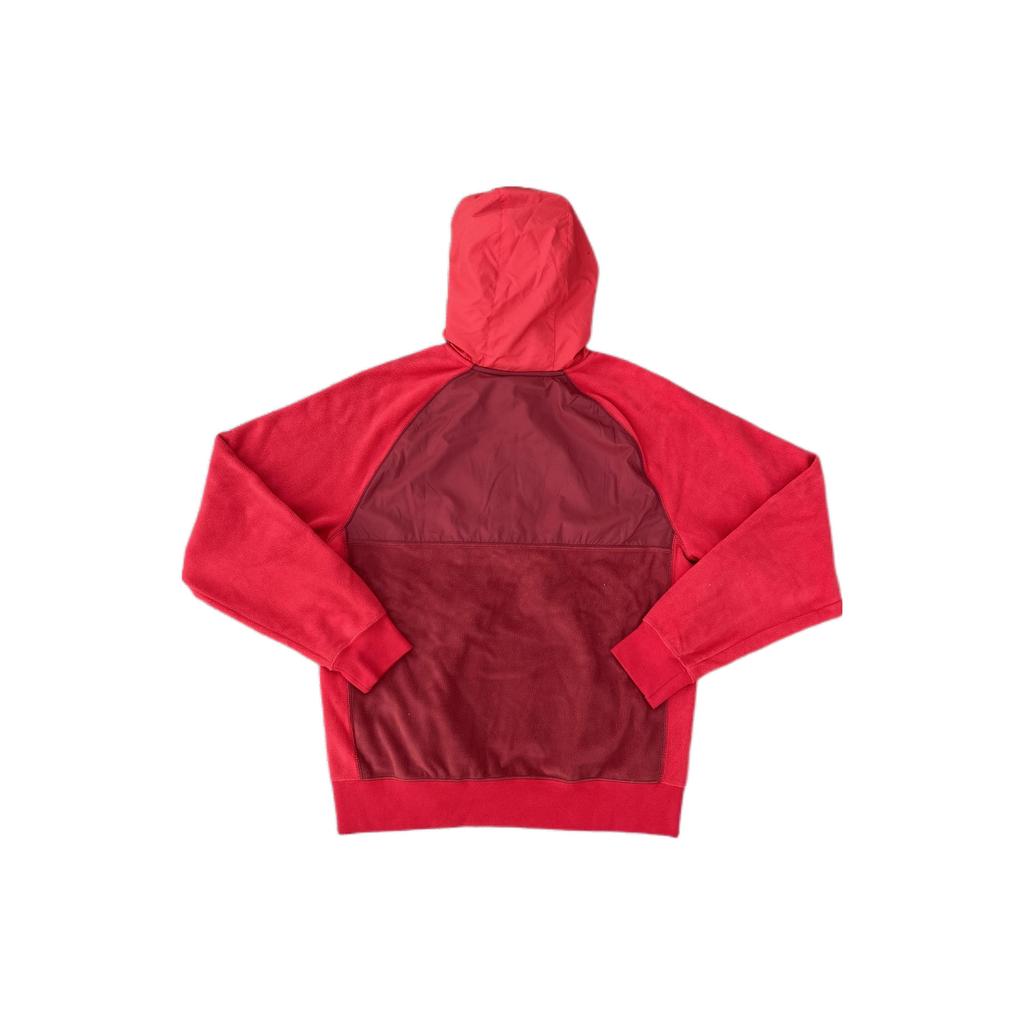 Nike FW22 Fleece Panel Warm Sports Hooded Jacket with Logo Men Jackets Red BV3593-677