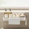 Space Saving Faucet Storage Kitchen Organizer Rack Dishcloth Holder Sponge Storage Self-Draining Shelf Sponge Holder Soap