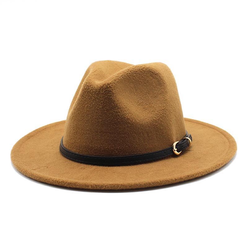 Jazz Hat Season British Retro Top Hat Men'S And Women'S Woolen Hats