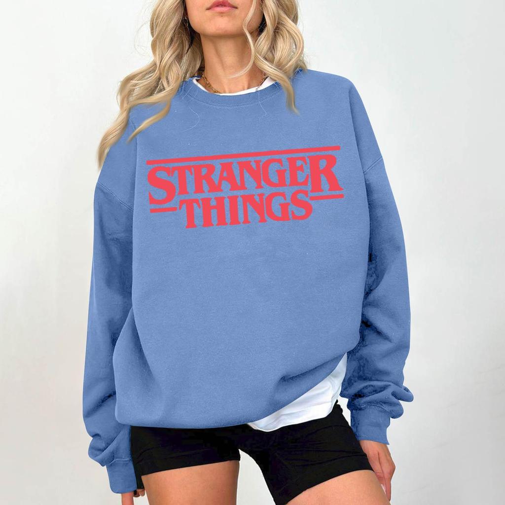 Women's Fashionable And Casual Long Sleeve Round Neck Printed Sweatshirt