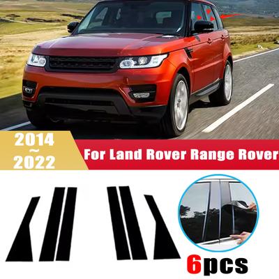 Für Land Rover Range Rover Sport L494 6 Stück 2014~ 2015 2016 2017 Fenster-Mittelpfosten-Folienverkleidung B C-Säulen Aufkleber Säule