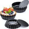 Carbon Steel Egg Tart Pan Removable Bottom Cupcake Tin New Pie Baking Mold Party Baking