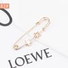 Pearl Anti-Exposure Brooch: Women's Waist-Cinching Pin & Clothing Decoration