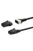 SANWA SUPPLY LAN Cable, CAT6A, 10m, Breakaway, Detachable, Magnetic, Anti-Tip, Anti-Break, Slim, Black, KB-SL6ABA-10BK