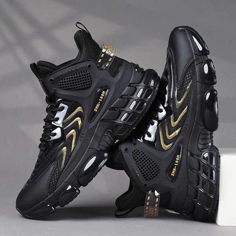 

Удобная и дышащая спортивная обувь для мужчин, противоскользящая и износостойкая, мягкая и легкая, для активного отдыха и повседневной носки 45 чёрный