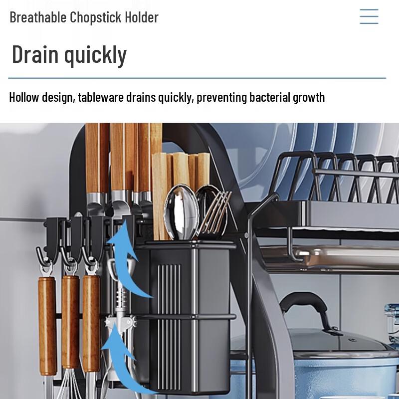 3-Tier Countertop Kitchen Dish Drying Rack