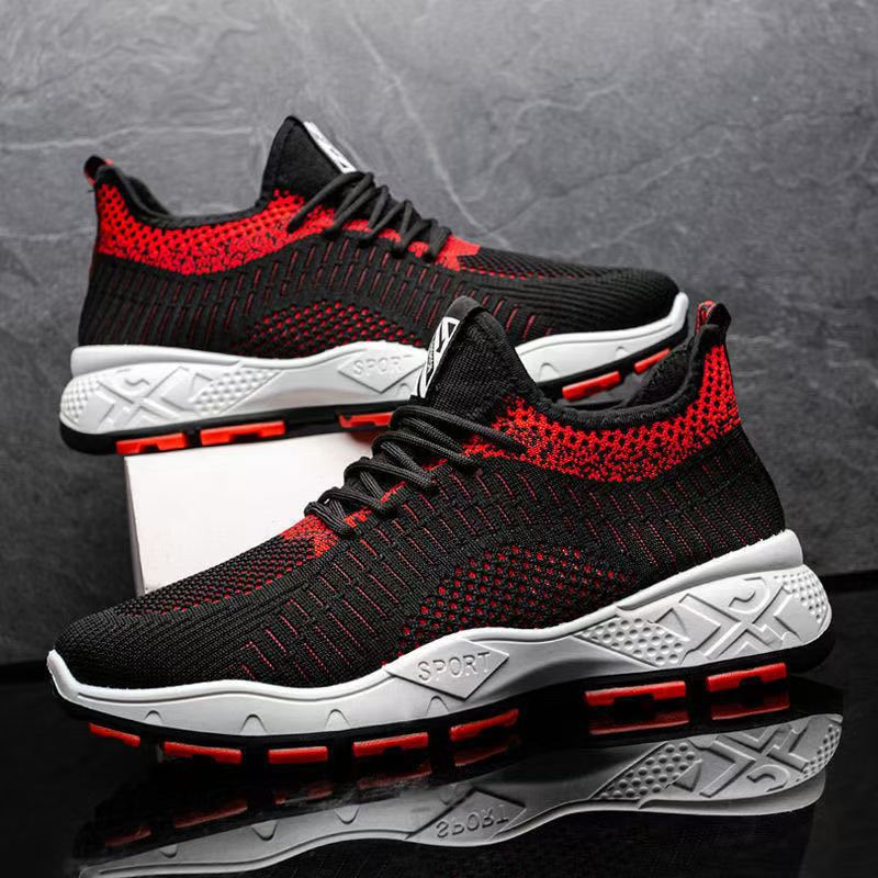 New spring casual shoes sports shoes mesh fly-woven sports running shoes