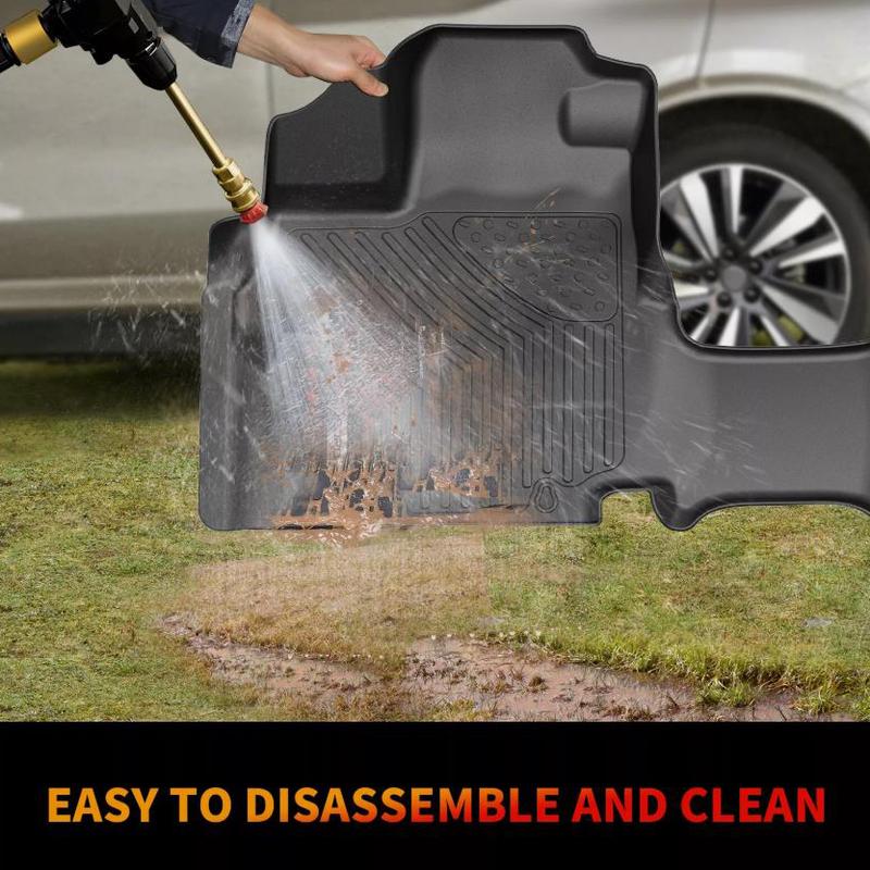 1Set Car Floor Mats 3 Row Liners For Honda Odyssey 2011-2017 TPE All-Weather High Temperature Resistant Non-slip Car Floor Mats