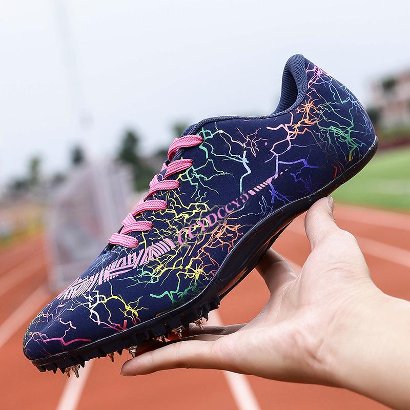 Students Track and Field Spikes Sprinting Men's Shoes Women's Middle and Long Running Long Jump Training Physical Examination High School Entrance Exa