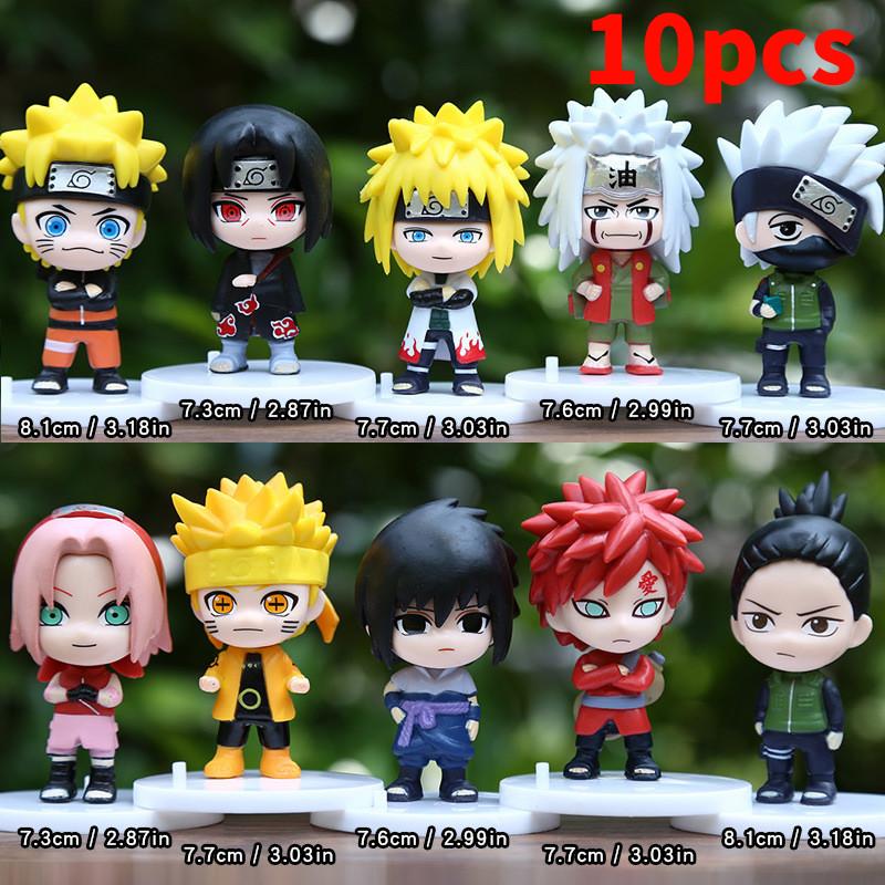 

Naruto Action Figures Model Toy Collection In Pvc Material With Display Stand For Giftgiving