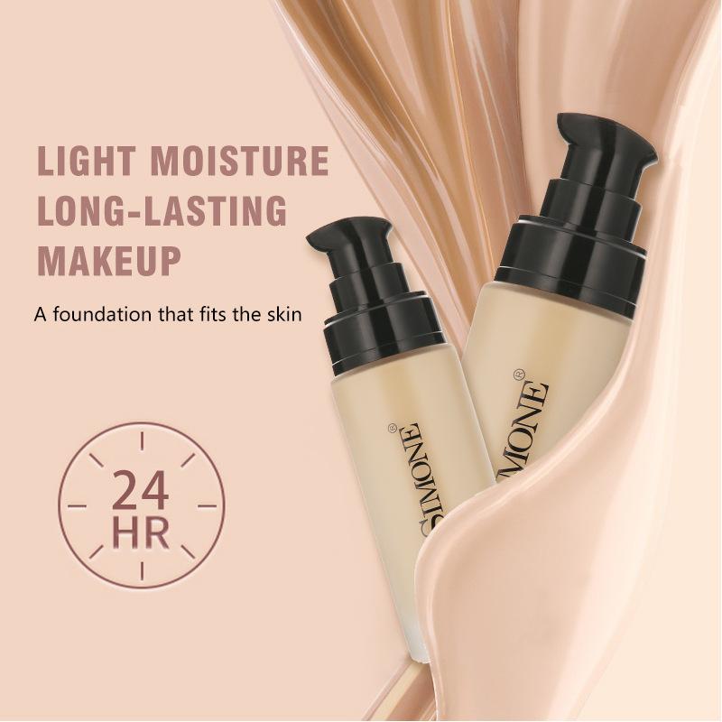 Bsimone Face Base Liquid Foundation Makeup Concealer Waterproof Brighten Whitening Long Lasting Bb Cream Cosmetics