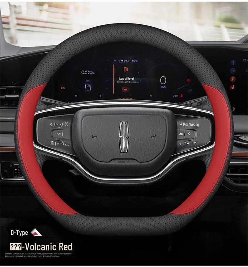 Lincoln Nautilus & Aviator Genuine Leather Steering Wheel Cover