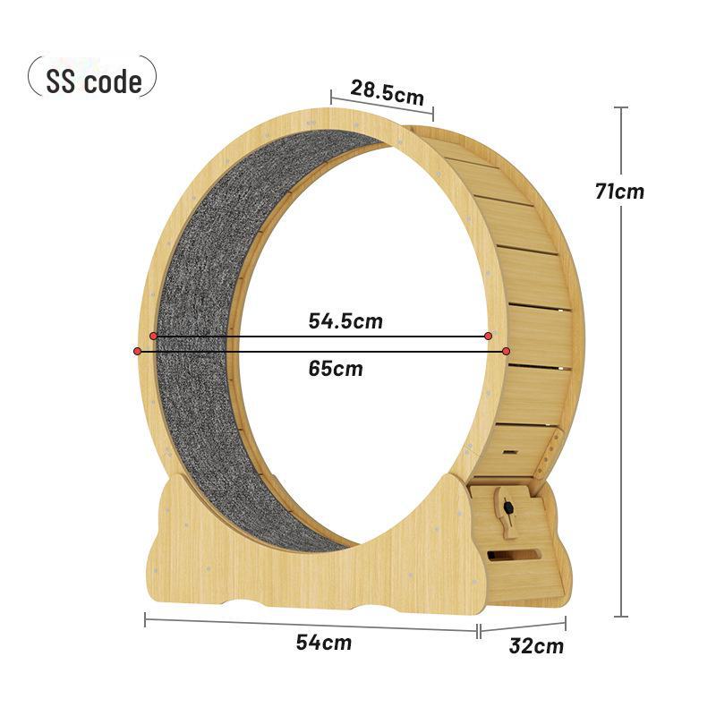 High-Fiber Silent Cat Treadmill: Colorful Noise-Reducing Fitness Wheel for Cats