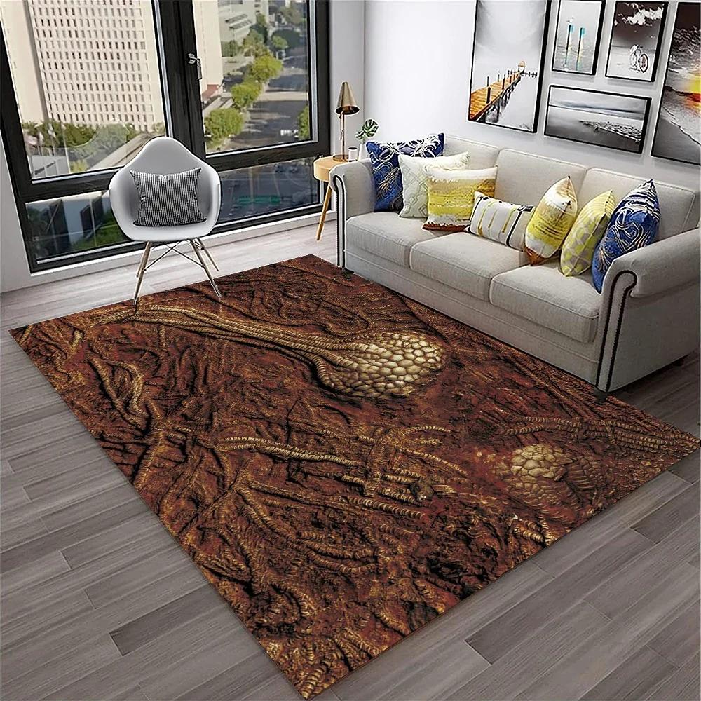 Dinosaur Fossil Pattern Rug for Bedroom Living Room Carpet for Kitchen Floor Mats Home Decor Non-Slip Floor Pad Rug 11 Sizes