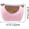 Dwarf Hamster Carrier Bag Portable Cylinder Warm Outdoor Bag with Adjustable Single Shoulder Strap (Pink)