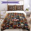 3-teiliges Bettbezug-Set (1 * Bettbezug + 2 * Kissenbezug, ohne Kern), NFL Print Weiches All-Season Bettwäscheset, Heim Schlafzimmer Dekor Geschenk