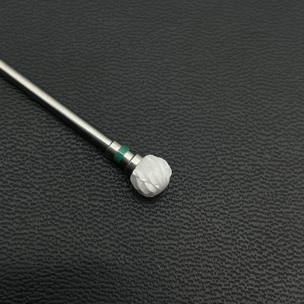 1Pc White Ceremic Nail Drill Bits Ceramic Cuticle Clean Bur Rotary Milling Cutters for Manicure Pedicure Dental Polishing Burs