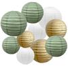 10PCS Paper Lantern Round Lamp Hanging Paper Lantern Decorations For Wedding Birthday Decorations
