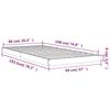 Solid Wood Bed White 90 x 190 cm Pine