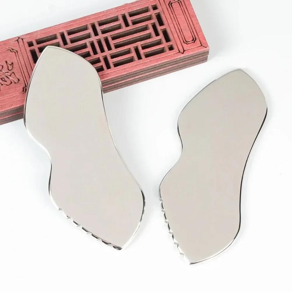 Stainless Steel Gua Sha Tool Professional Body Scraping Massage for Head Neck Back Pain Relief Muscle Relaxation Therapy